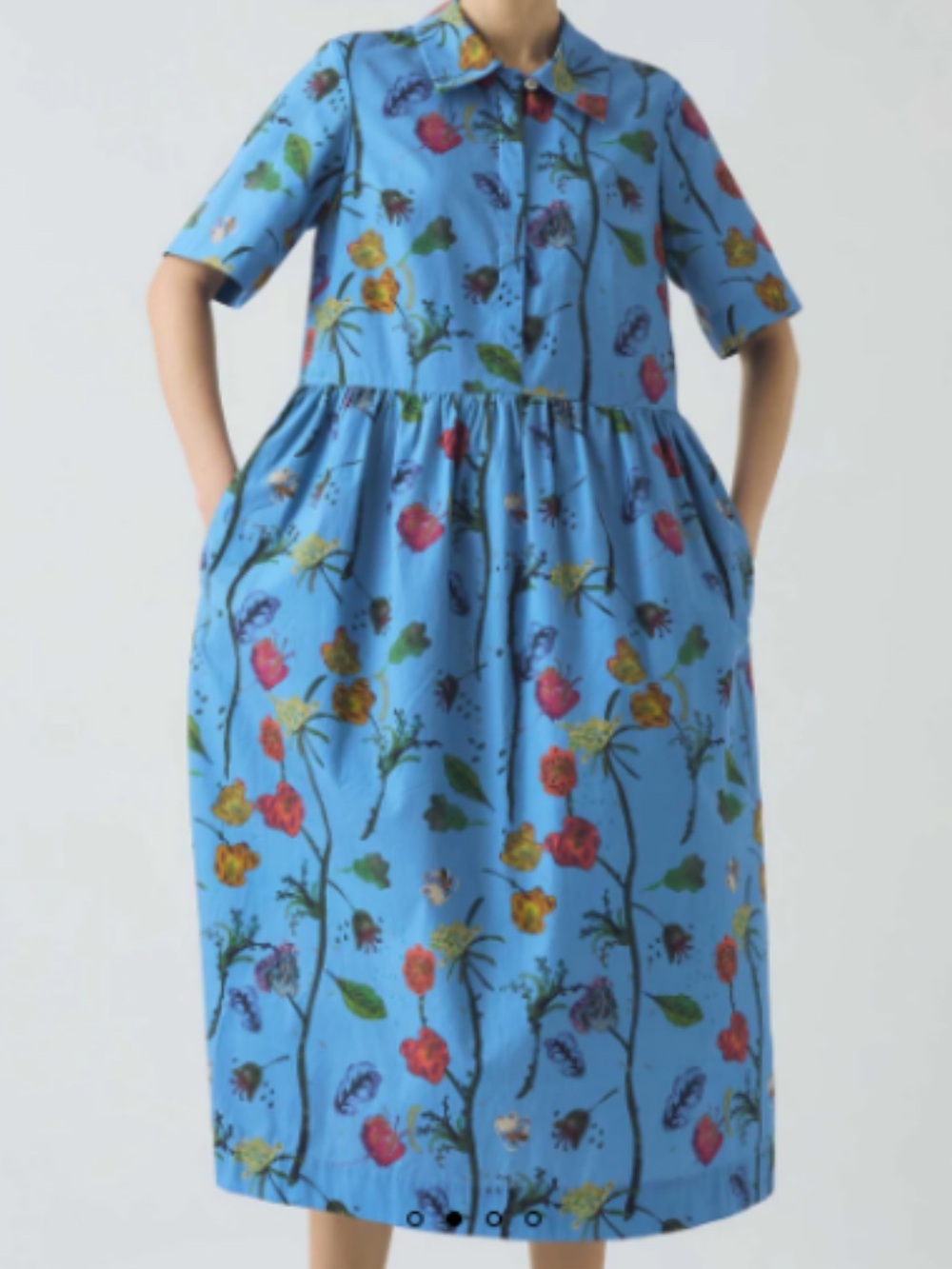 Toast archevist floral Midi Dress